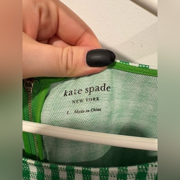 KATE SPADE -Jazzy Gingham Ponte Fiorella Dress - Picture 4 of 9